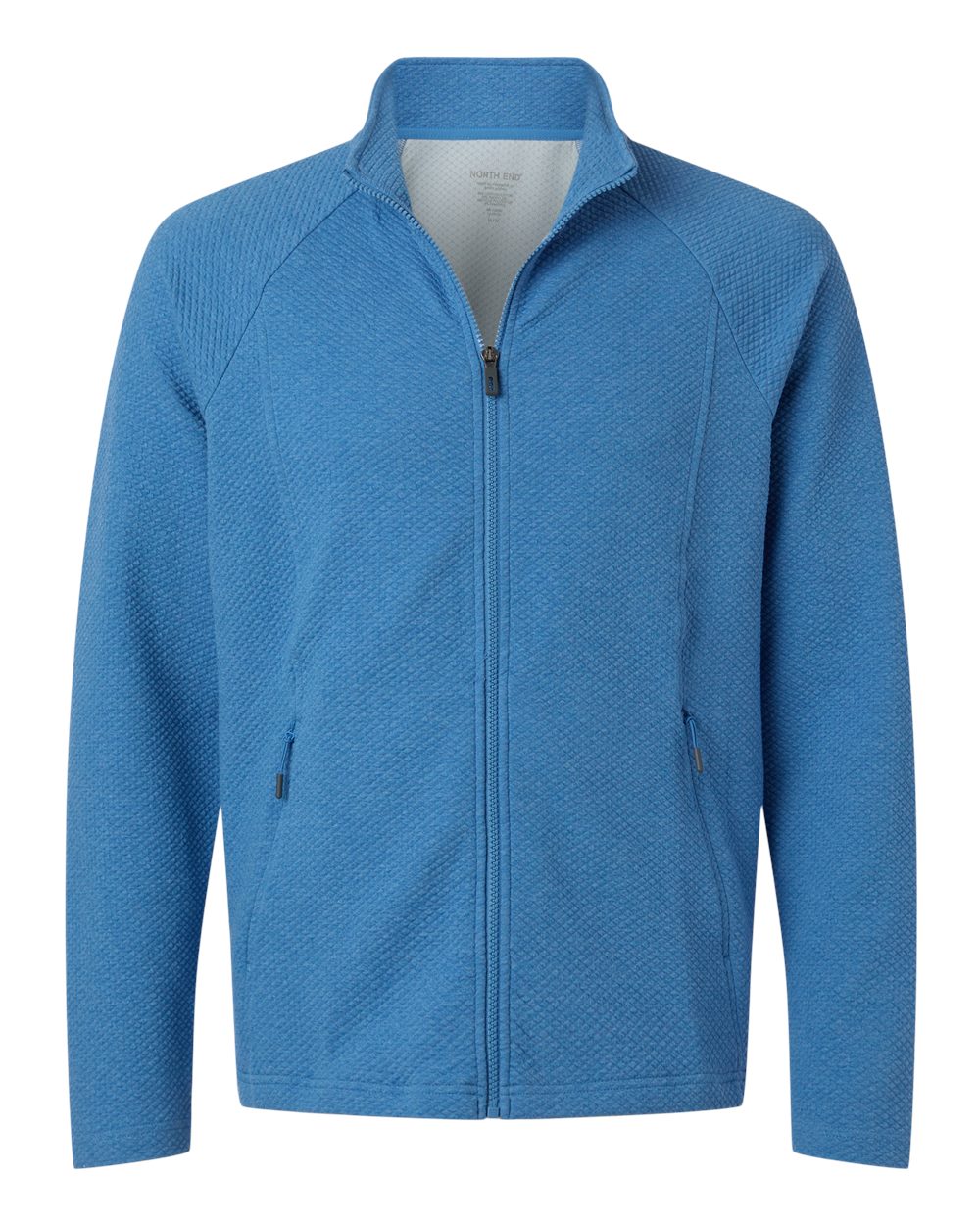 North End - Spirit Textured Full-Zip - Light Nautical Blue Heather