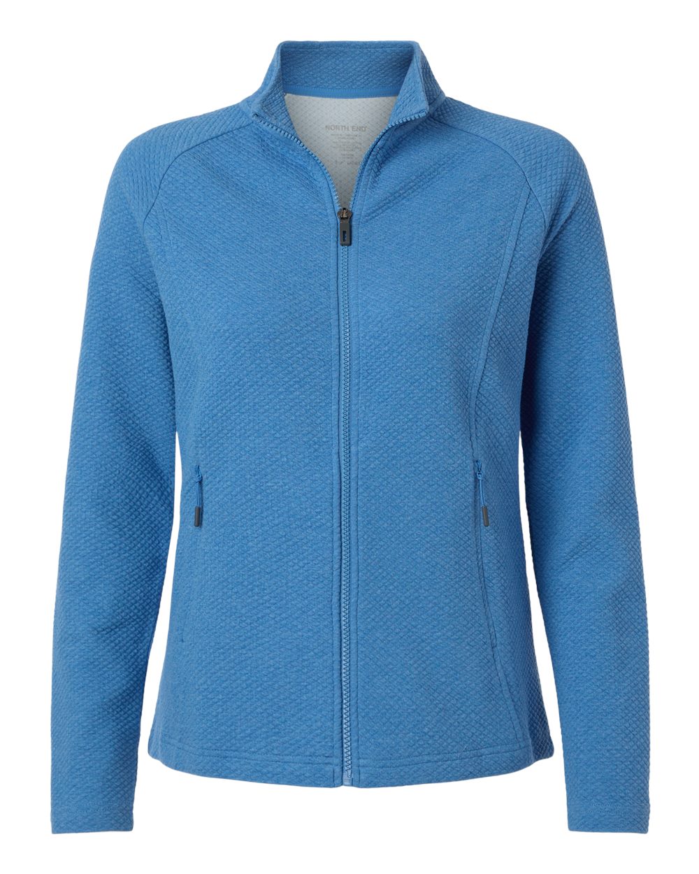 North End - Women’s Spirit Textured Full-Zip - Light Nautical Blue Heather