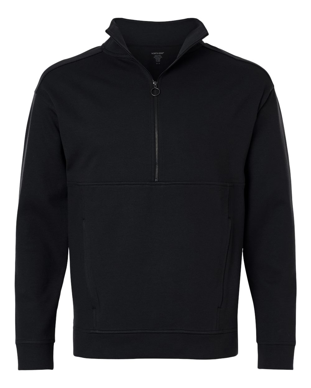 North End - Mantra Half-Zip Ottoman Pullover - Black
