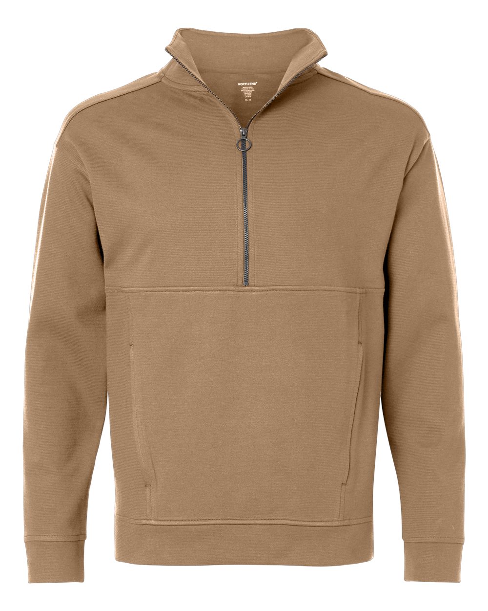 North End - Mantra Half-Zip Ottoman Pullover - Cafe