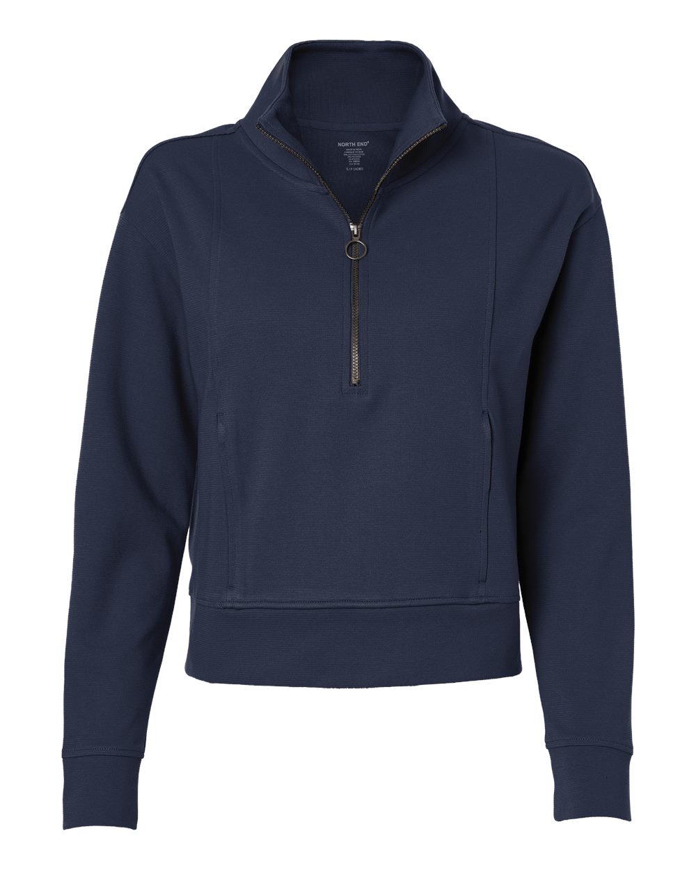North End - Women’s Mantra Half-Zip Ottoman Pullover - Classic Navy