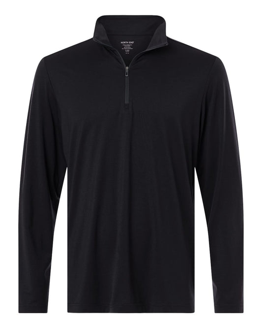 North End - JAQ Stretch Performance Quarter-Zip - Black/ Carbon