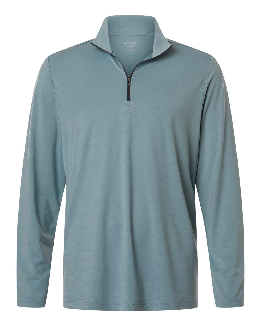 North End - JAQ Stretch Performance Quarter-Zip - Opal Blue/ Carbon