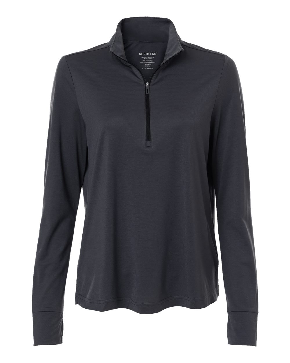 North End - Women’s JAQ Stretch Performance Quarter-Zip - Carbon/ Black
