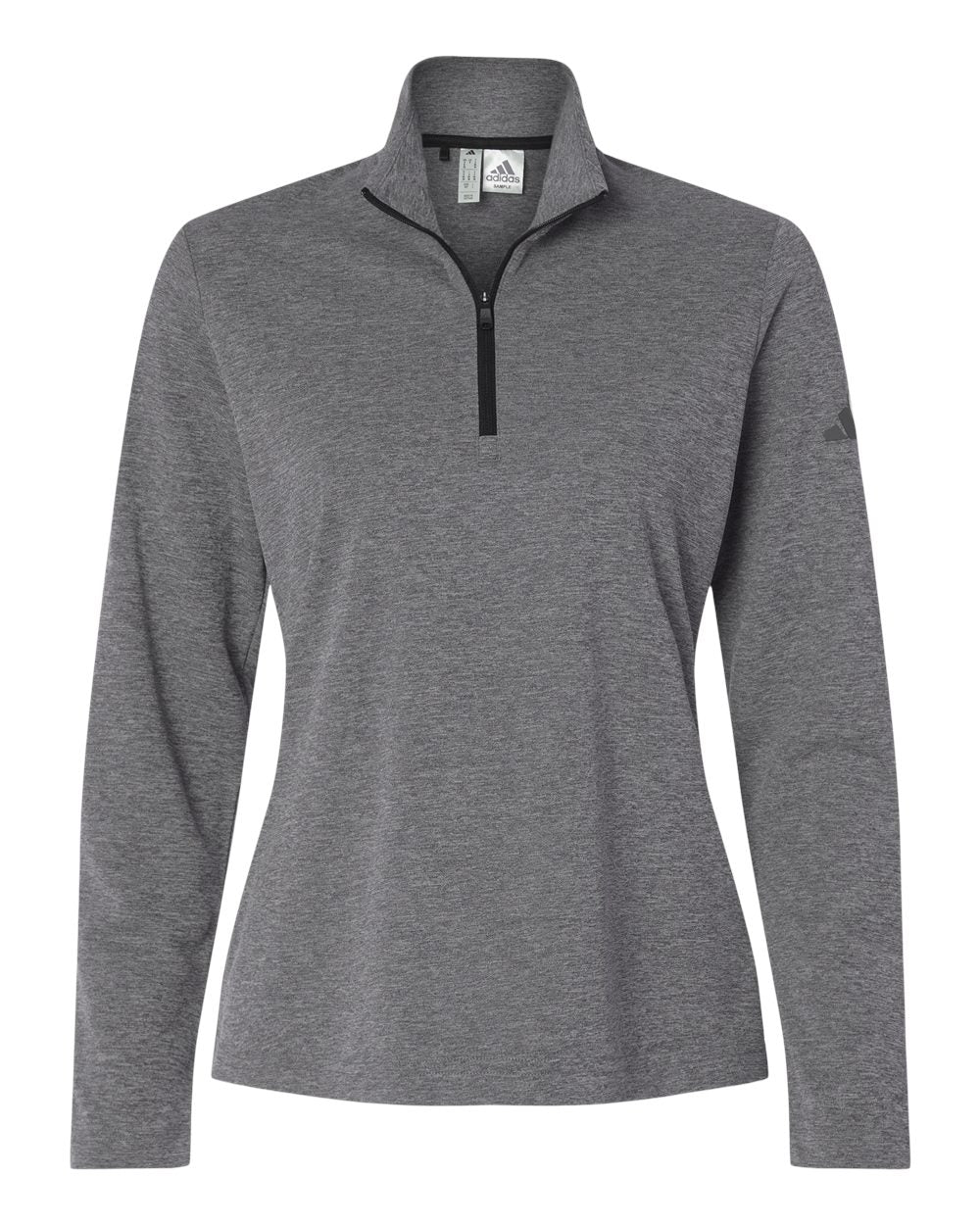 Adidas - Women's Lightweight Quarter-Zip Pullover - Black Heather