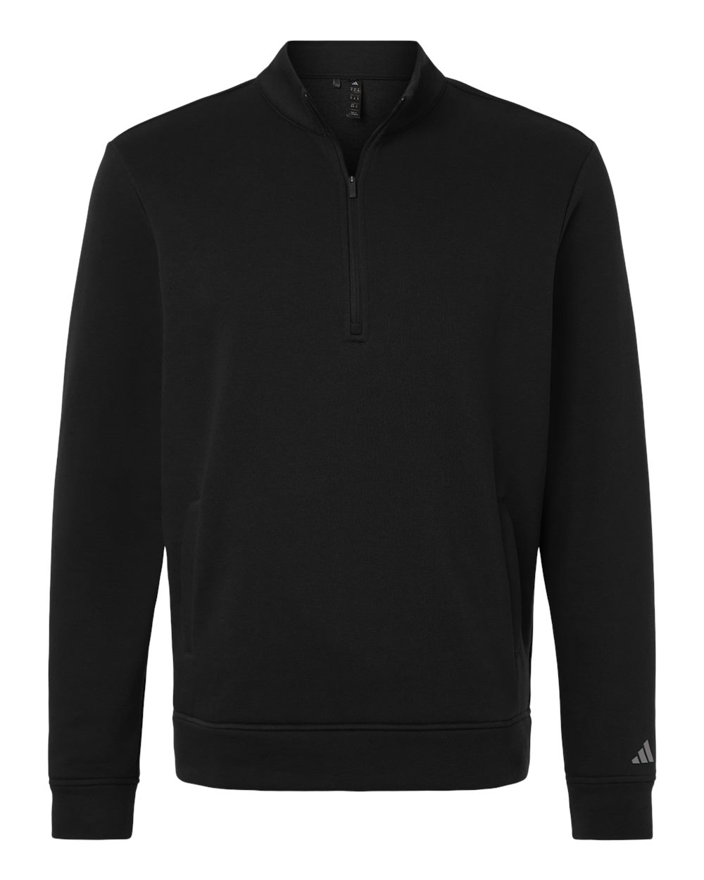 Adidas - Elevated Fleece Quarter-Zip Pullover - Black