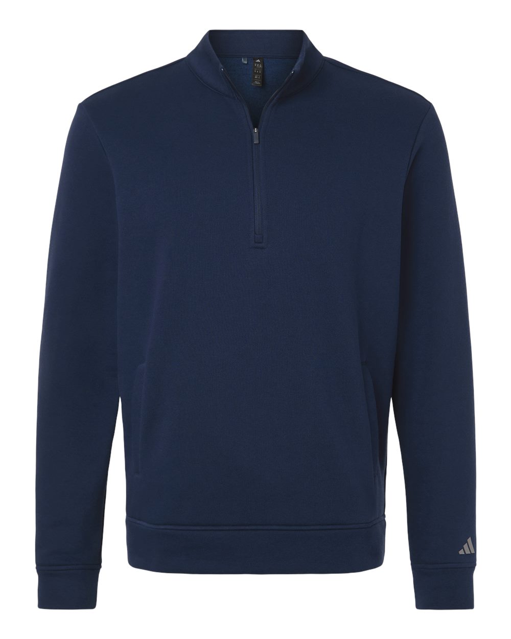 Adidas - Elevated Fleece Quarter-Zip Pullover - Collegiate Navy