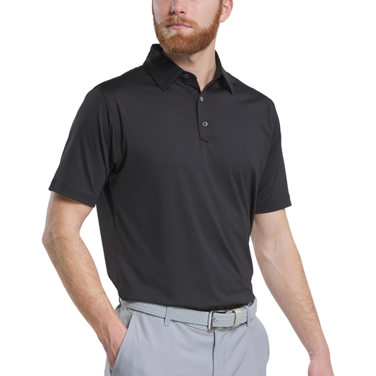 FootJoy - Solid Lisle Polo - Black