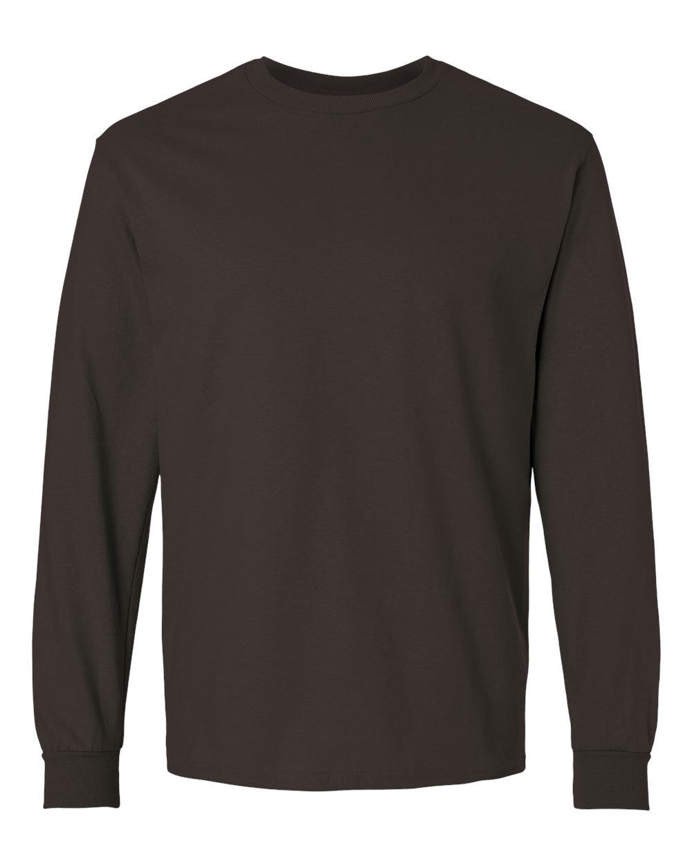 Gildan - Ultra Cotton® Long Sleeve T-Shirt - Dark Chocolate