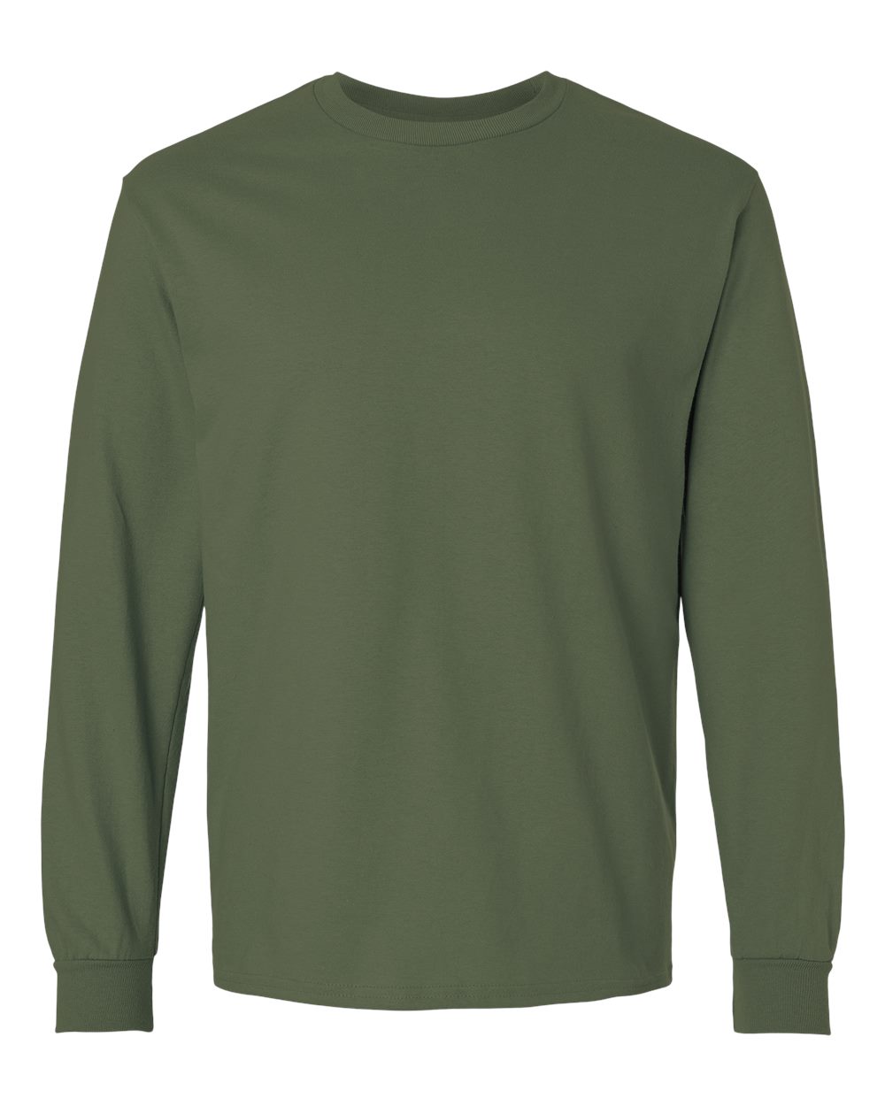Gildan - Ultra Cotton® Long Sleeve T-Shirt - Military Green