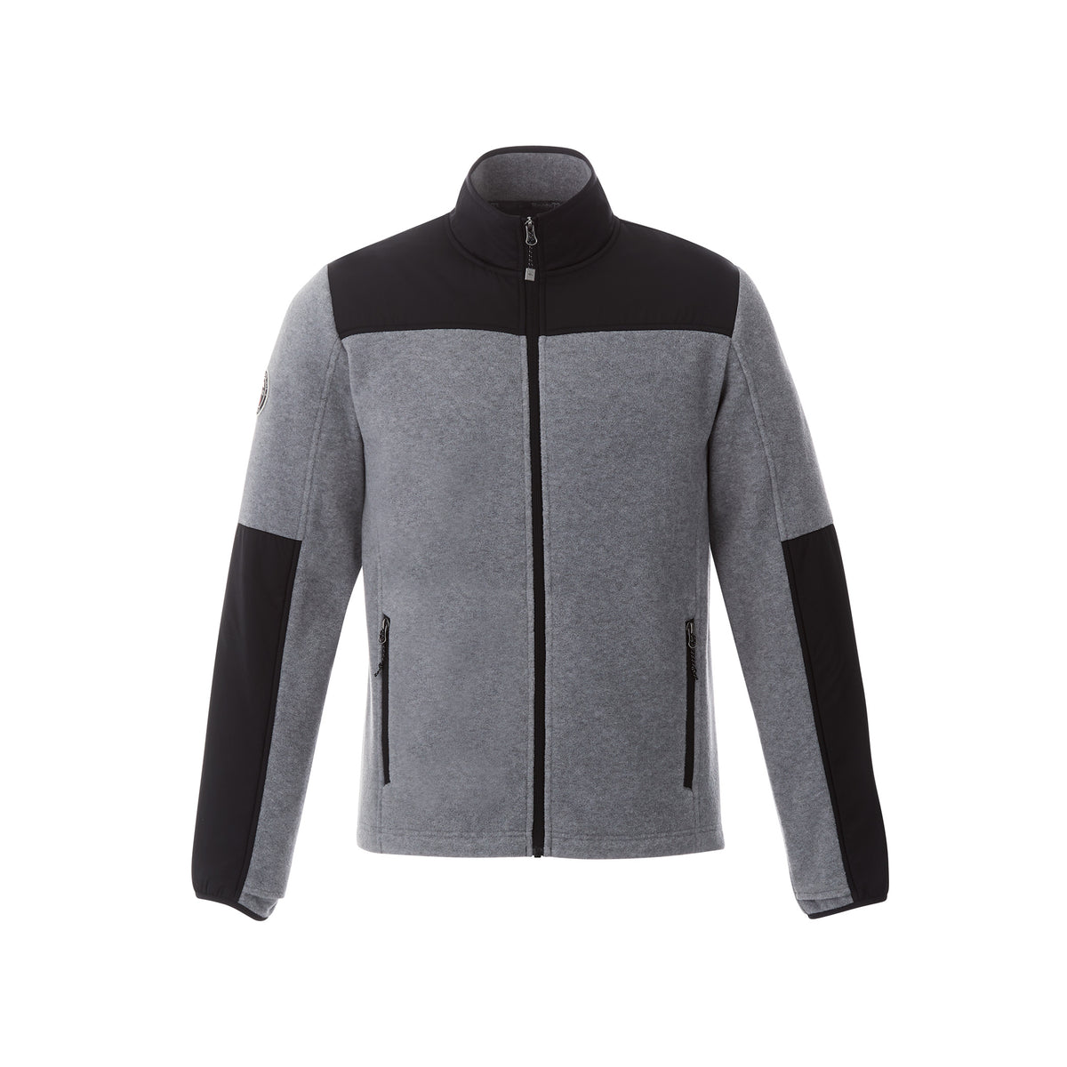 Roots - Briggspoint Microfleece Jacket - Charcoal Mix/Black