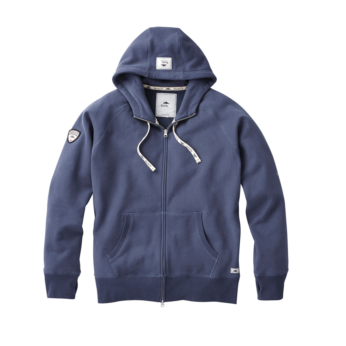 Roots - Riverside Full Zip Hoodie - Indigo Blue