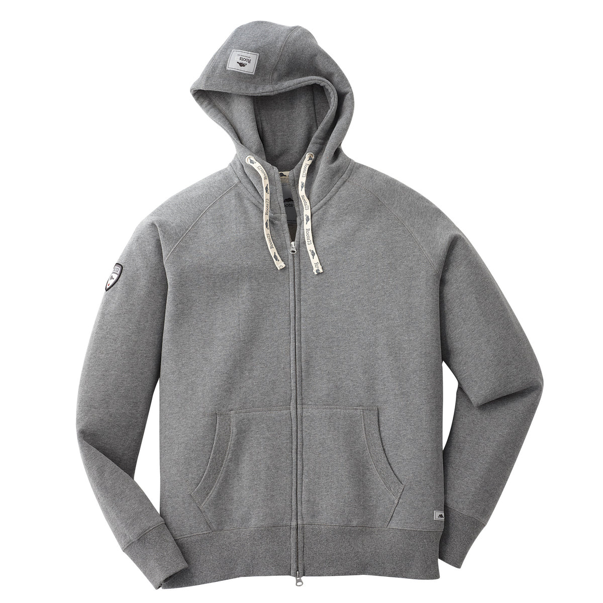 Roots - Riverside Full Zip Hoodie - Charcoal Mix