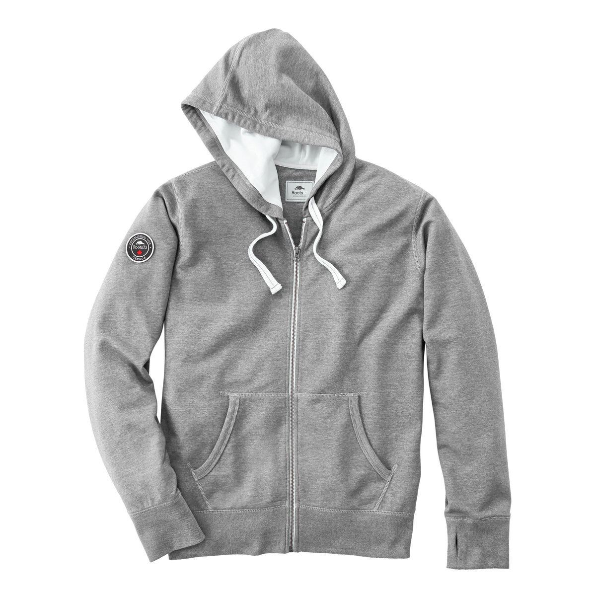 Roots - Sandylake Full Zip Hoodie - Grey Mix