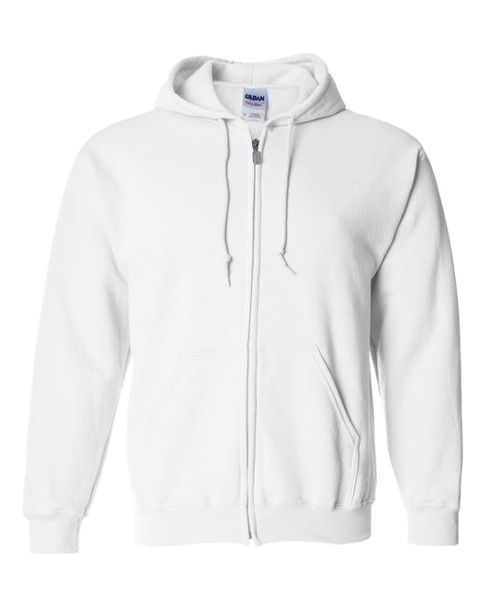Gildan - Heavy Blend™ Full-Zip Hooded Sweatshirt - White