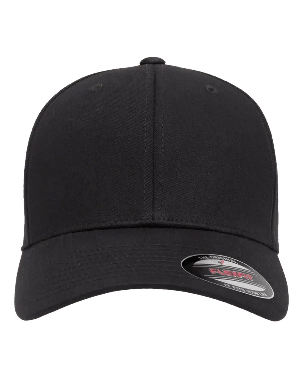 Flexfit - V-Flexfit® Cotton Twill Cap - Black