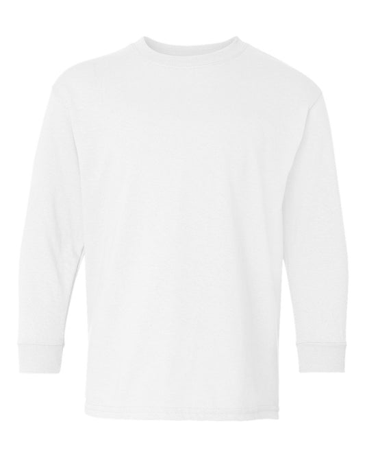 Gildan - Youth Heavy Cotton™ Long Sleeve T-Shirt - White