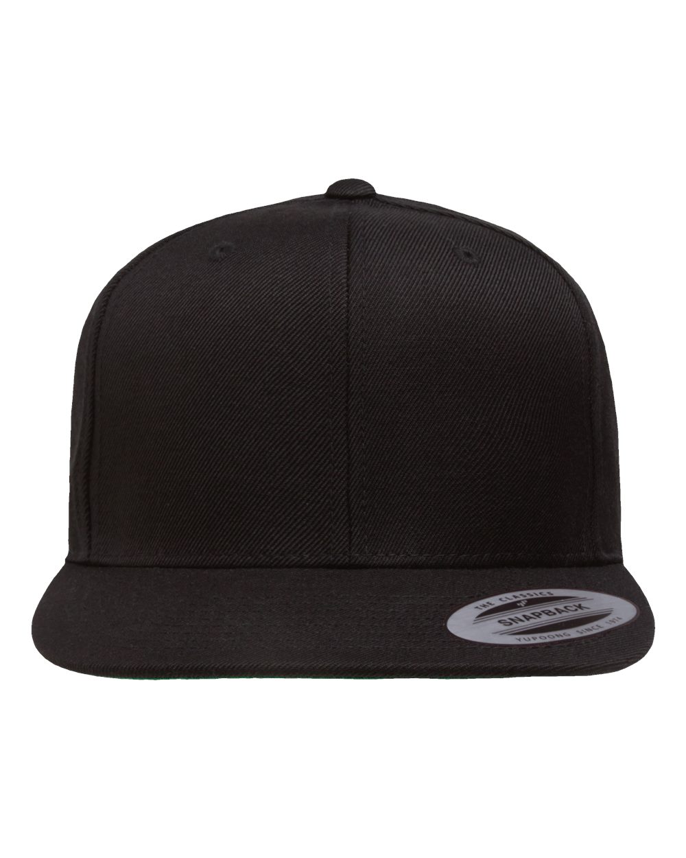 YP Classics - Premium Flat Bill Snapback Cap - Black