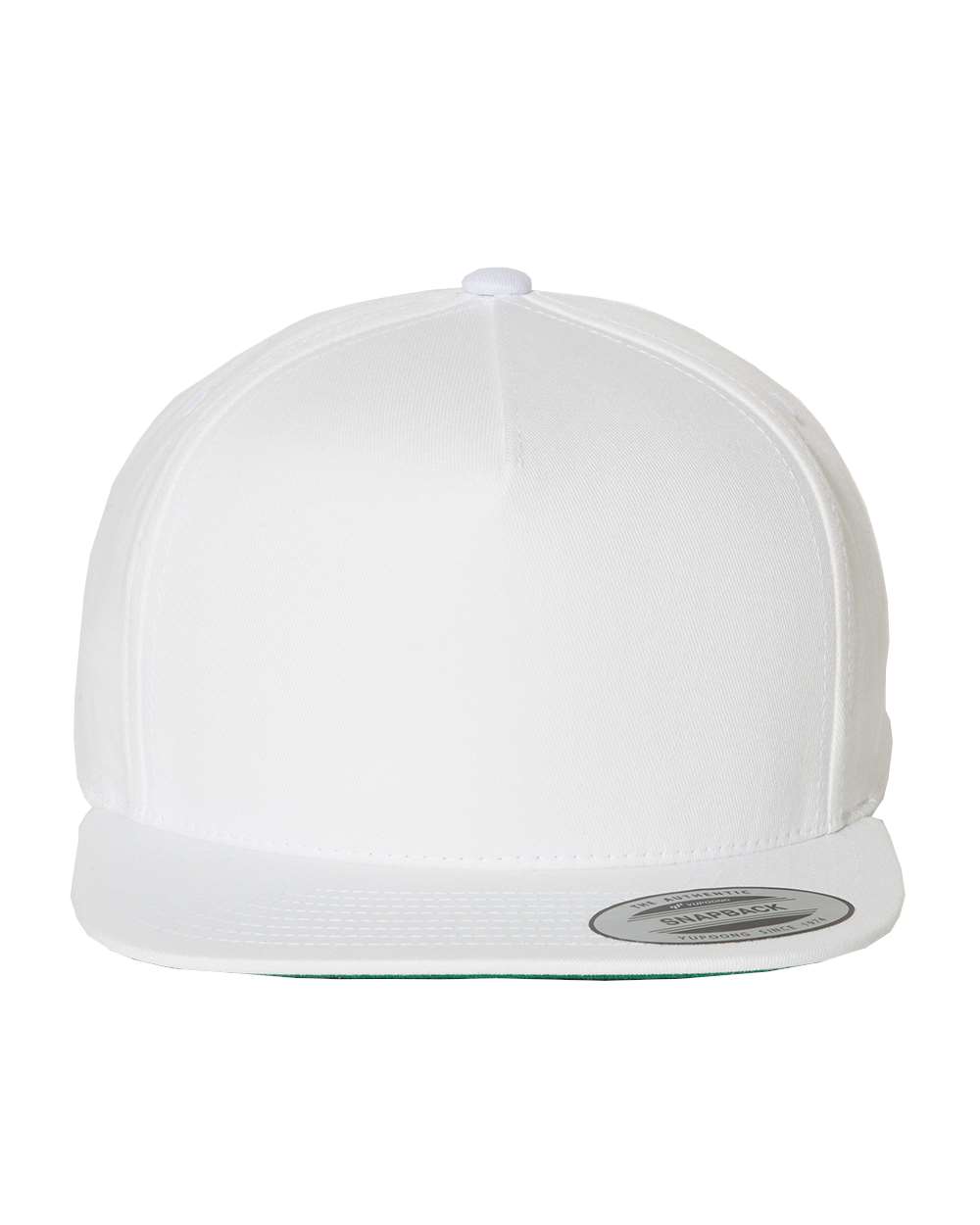 YP Classics - Five-Panel Cotton Twill Snapback Cap - White