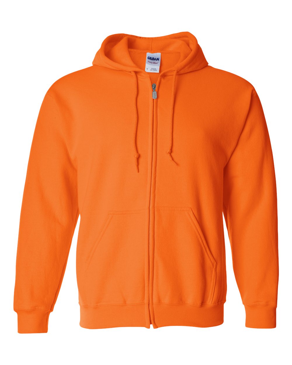 Gildan - Heavy Blend™ Full-Zip Hooded Sweatshirt - Safety Orange