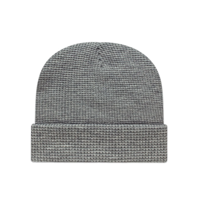 Cap America - Waffle Knit with Cuff - Light Heather
