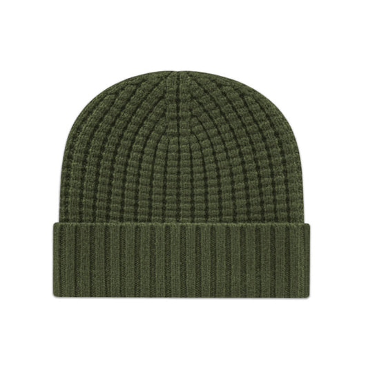 Cap America - Premium Waffle Knit with Cuff - Olive