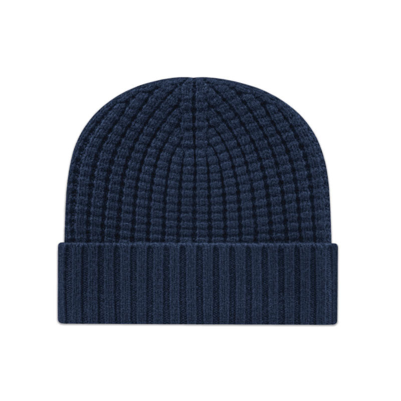 Cap America - Premium Waffle Knit with Cuff - Navy