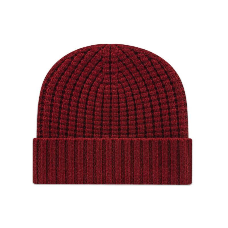 Cap America - Premium Waffle Knit with Cuff - Merlot
