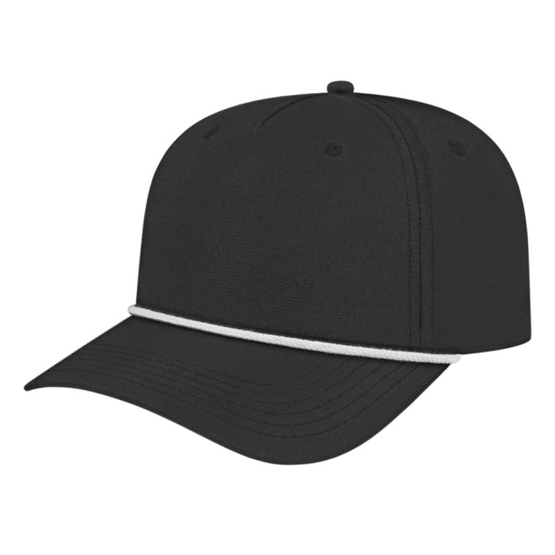 Cap America - Athletic Rope Cap - Black/White