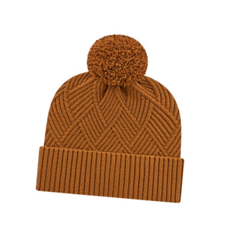 Cap America - Premium Diagonal Weave Knit Cap with Cuff - Cider