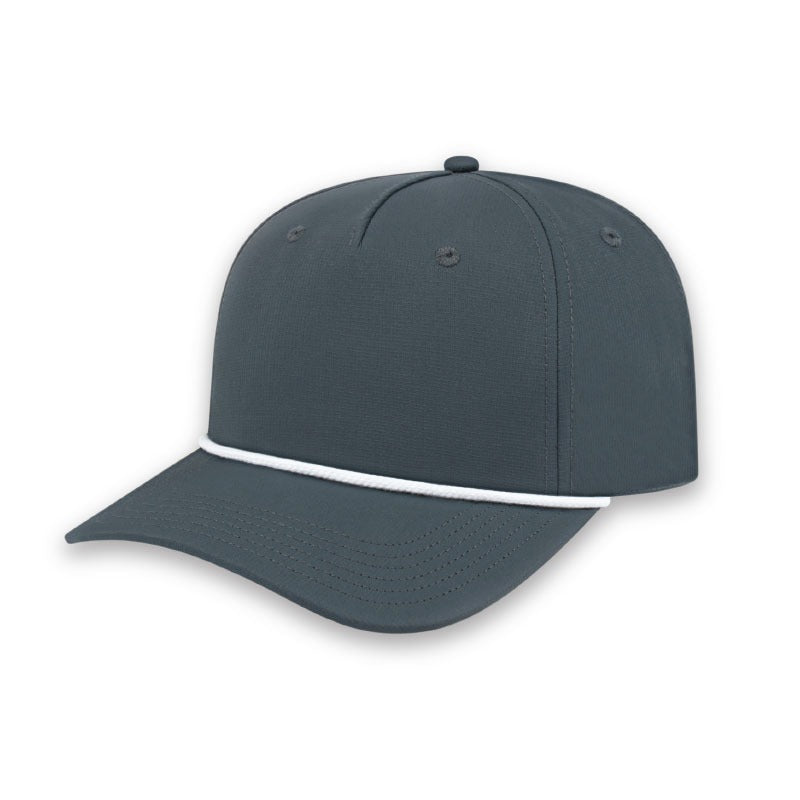 Cap America - Athletic Rope Cap - Charcoal/White