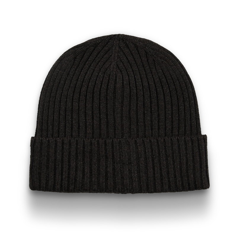 Division - Traditional 6 Seam Ribbed Toque with Cuff - Black
