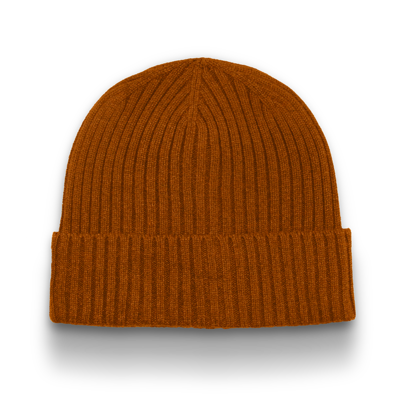 Division - Traditional 6 Seam Ribbed Toque with Cuff - Caramel