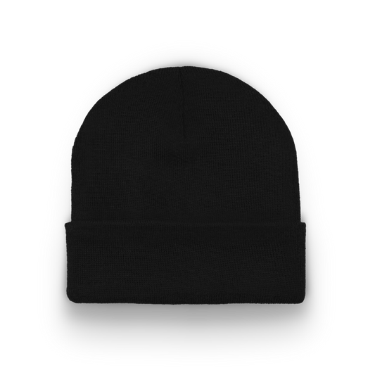 Division - Traditional Knit Hat with Cuff - Black
