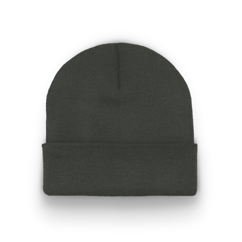 Division - Traditional Knit Hat with Cuff - Charcoal