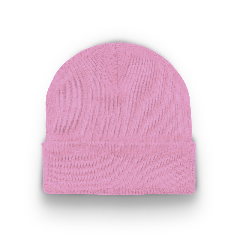 Division - Traditional Knit Hat with Cuff - Pink
