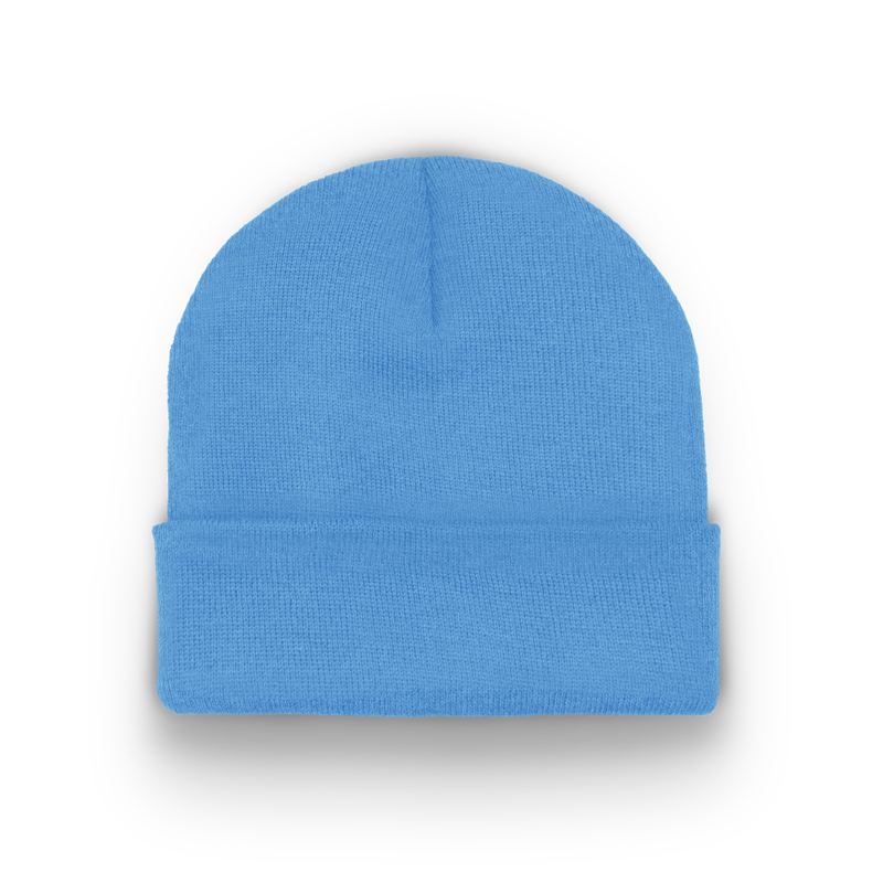 Division - Traditional Knit Hat with Cuff - Sky Blue