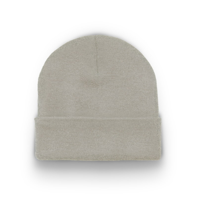 Division - Traditional Knit Hat with Cuff - Silver
