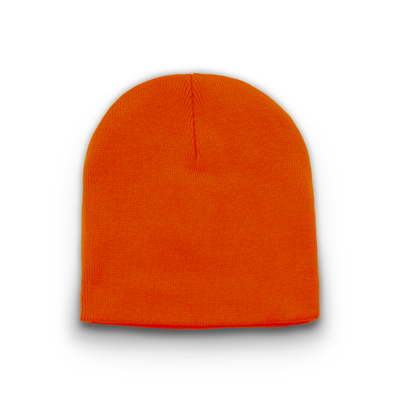 Division - Traditional Knit Beanie - Safety Orange