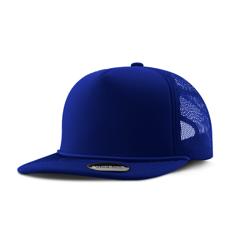 Division - Traditional 5-Panel Foam Cap with Rope - Royal