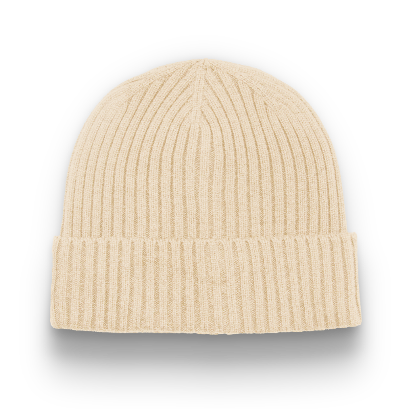 Division - Traditional 6 Seam Ribbed Toque with Cuff - Ivory