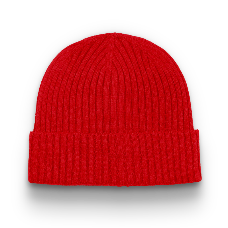 Division - Traditional 6 Seam Ribbed Toque with Cuff - Red