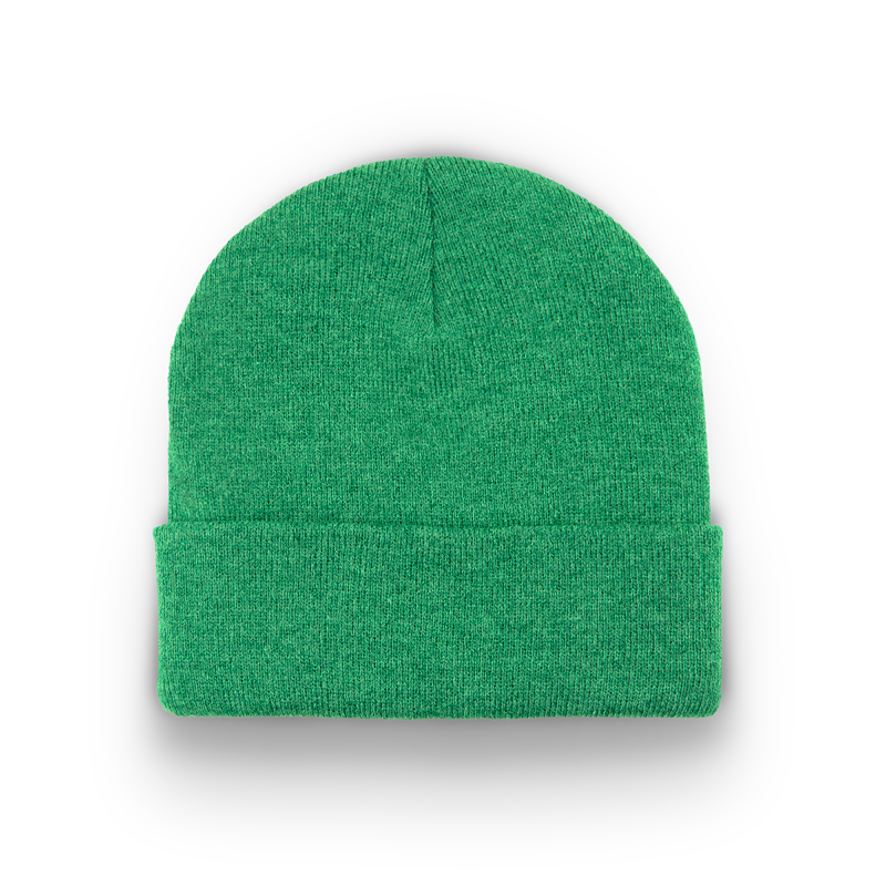 Division - Traditional Knit Hat with Cuff - Heather Green
