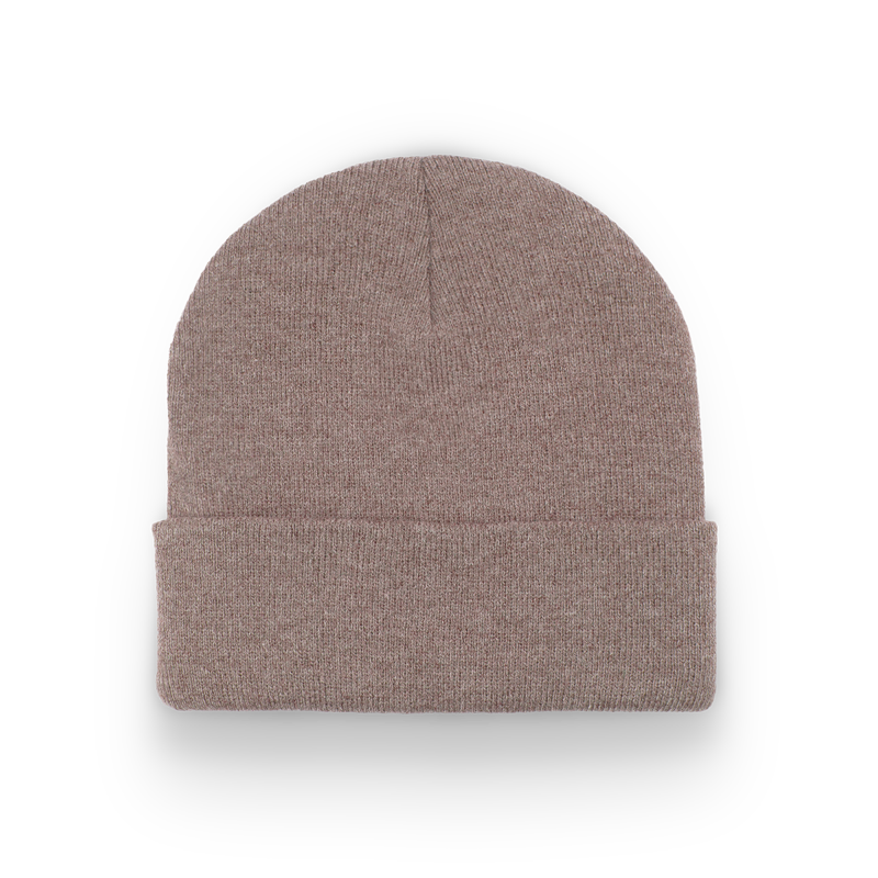 Division - Traditional Knit Hat with Cuff - Heather Tan