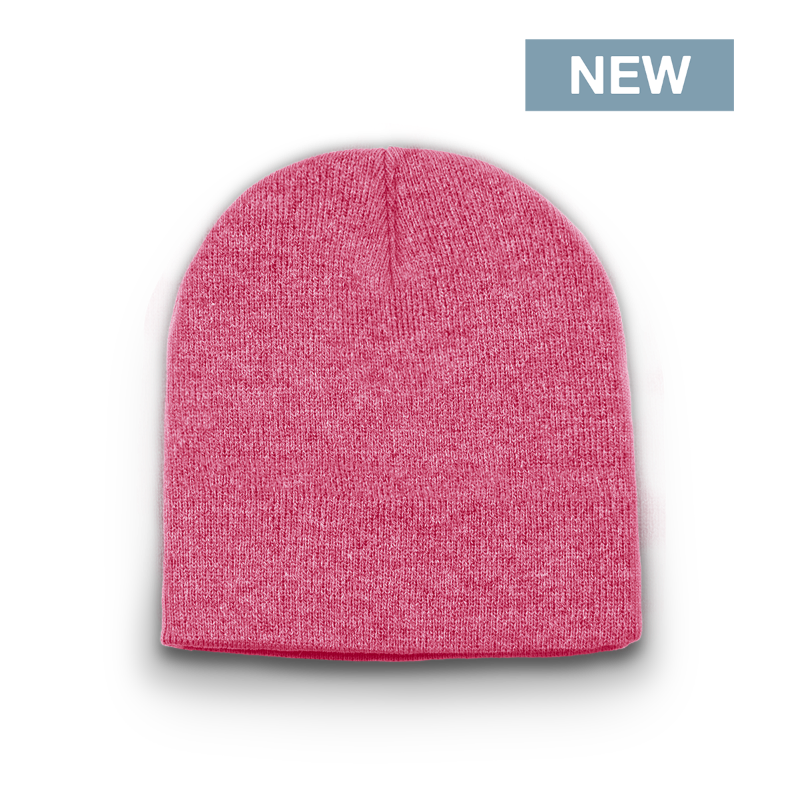Division - Traditional Knit Beanie - Heather Pink