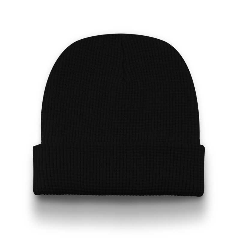 Division - Traditional Waffle Toque with Cuff - Black