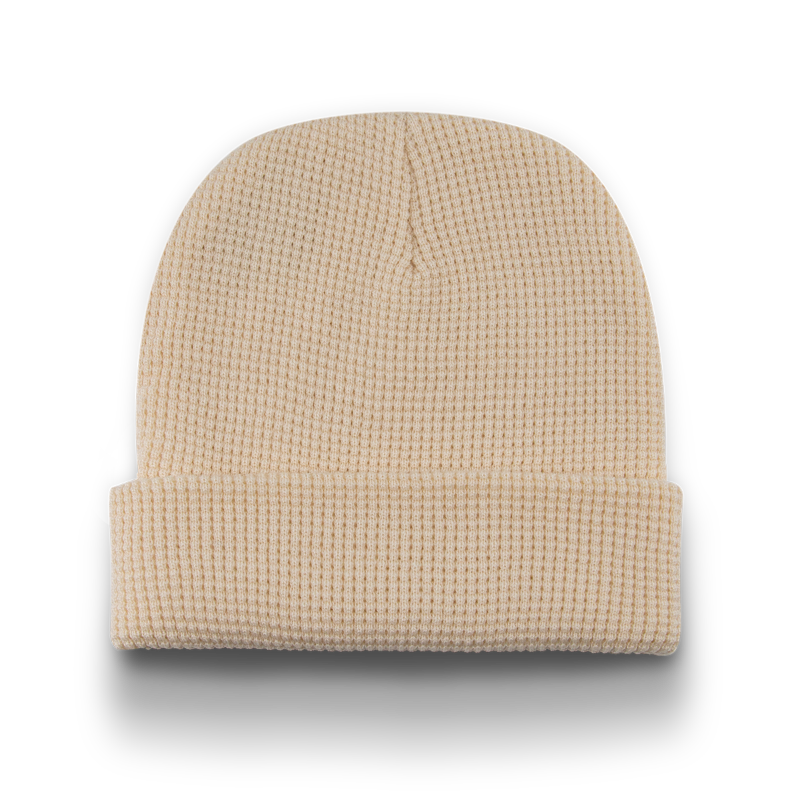 Division - Traditional Waffle Toque with Cuff - Ivory
