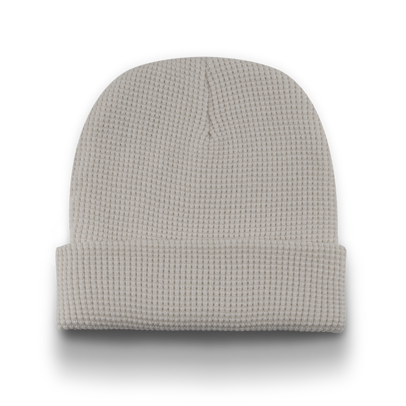 Division - Traditional Waffle Toque with Cuff - Silver