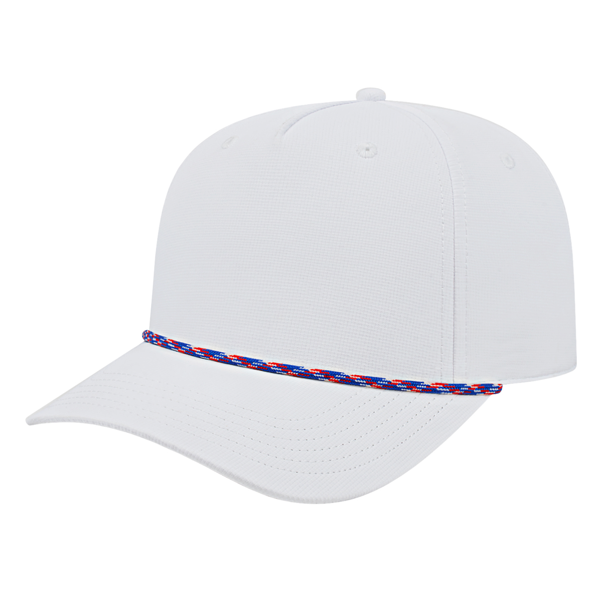 Cap America - Athletic Rope Cap - White/Red,White,Royal