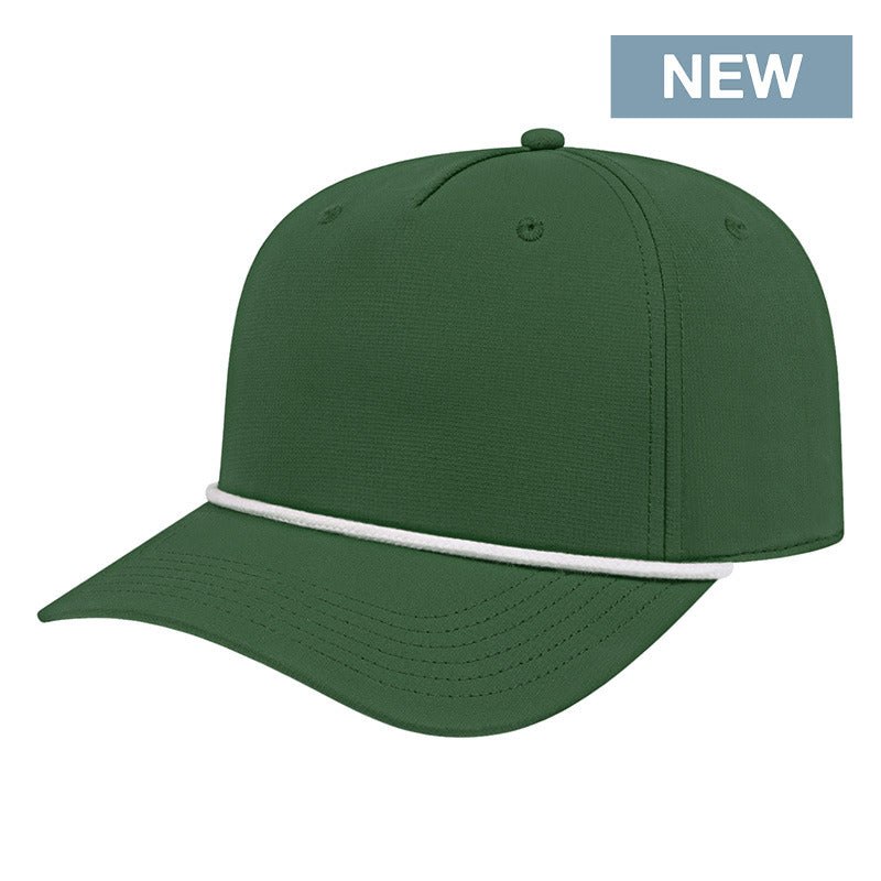 Cap America - Athletic Rope Cap - Dark Green/White